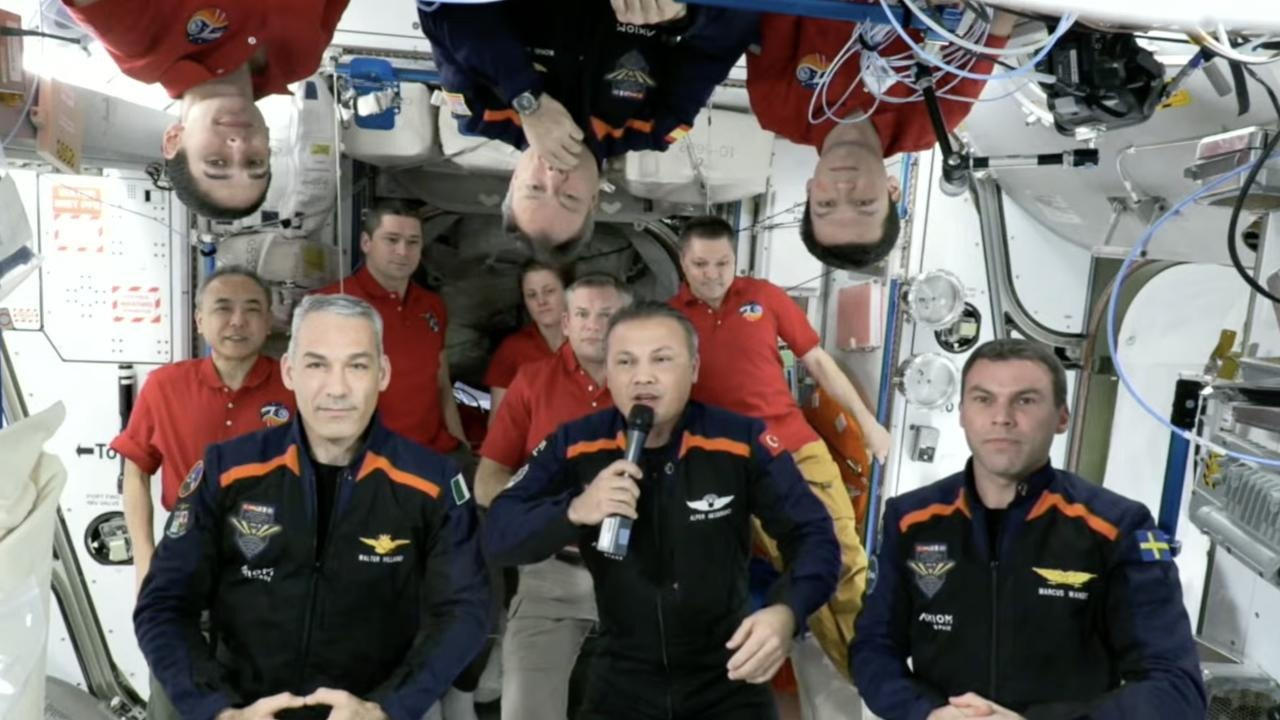 Gezeravcı için Uluslararası Uzay İstasyonu'nda uğurlama töreni
